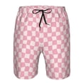 thumbnail image 3 of Fotbe Irregular Plaid Trajes de Baño Estampados para Hombre, Shorts de Verano de Secado Rápido, Ropa de Playa, Bañadores-Small, 3 of 6