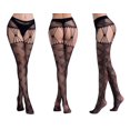 thumbnail image 1 of Una lencería sexy tirantes ahuecados pantalones jacquard pantimedias de fondo calcetines de red de malla grande Europa y América 6083 talla única ShuxiuWang 1327537350668, 1 of 1