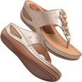thumbnail image 1 of EIMELI Womens Wedge Sandals with Arch Support Shoes Summer Massage Function Casual Sandals, 1 of 14