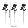 thumbnail image 3 of PPgejGEK Artificial Flower Skull Hand with Black Rose 49x9cm 19.29x3.54in Halloween Decoration for Party Wedding Home Decor Realistic Silk Floral Arrangement, 3 of 6