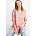 thumbnail image 2 of 3/4 Sleeves Special Washed Boxy Cotton Slub Top, 2 of 5