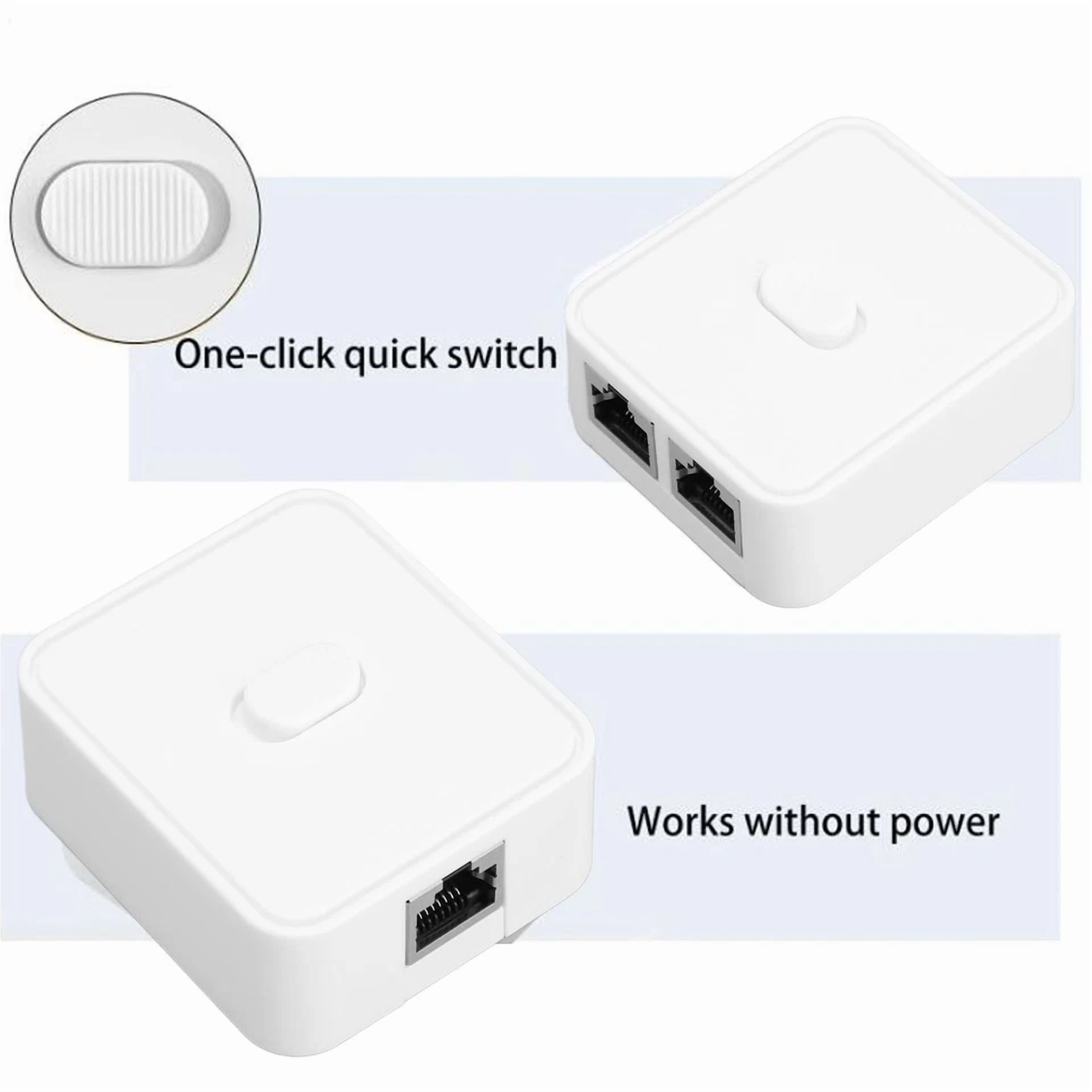 CRESTIN- Gigabit Network Switch Rj45 Network Splitter Adapter 1000Mbps For Office Fbh