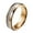 Rose Gold 6MM, variant on 4mm Unisex Tungsten Steel Domed Rose Gold Carbon Fiber Imitated Meteorite Inlaid Stackable Ring Promise Wedding Band Comfort Fit Size 7