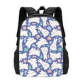 thumbnail image 3 of Balery Cute White Rabbit Backpack for Men and Women - Durable 600D Oxford Cloth -Large Capacity, Water-Resistant School, Travel, and Hiking Bag, 3 of 9