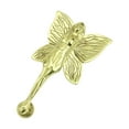 thumbnail image 4 of Renovators Supply Brass Door Knockers for Front Door 7" Flower Fairy Polished Brass Door Knocker w/Screws, 4 of 11