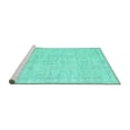 thumbnail image 2 of Ahgly Company Machine Washable Indoor Rectangle Persian Turquoise Blue Traditional Area Rugs, 7' x 9', 2 of 4