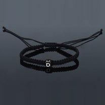 Personalized Initial Bracelet Handmade Rope Braided Jewelry for Women Men Couples