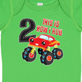 thumbnail image 4 of Inktastic Monster Truck How I Roll 2nd Birthday Boys Baby Bodysuit, 4 of 5