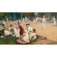 thumbnail image 3 of Frederick Arthur Bridgman 18x12 Black Modern Framed Museum Art Print Titled - Lawn Tennis Club (1891), 3 of 5