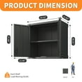 thumbnail image 2 of Metal Wall-Mounted Tool Storage Cabinet, Locking Storage Cabinet with 1 Adjustable Shelf and 1 Opened Drawer for Basement, Home, Kitchen, Bathroom, 2 of 9