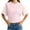 #Pink, variant on DPTALR George Women's Summer Solid Color Half Sleeve Cropped T-Shirts,Drop Shoulder,Round Neck,Casual Basic Crop Tops,#Pink,Size XS