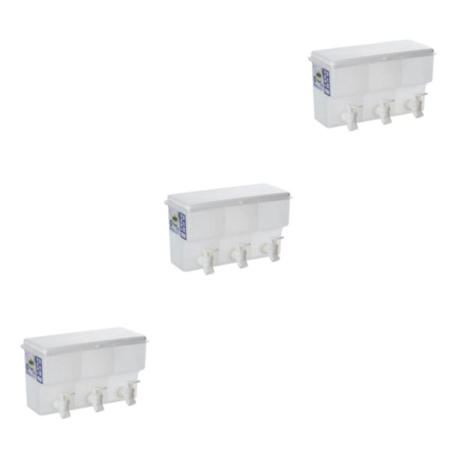 Kearding PP No tóxico Capacidad de 35L Tapa de sellado de grado alimenticio Espigas Gran capacidad 3 espacios Conservan la frescura Gran Type1 NO1