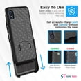 thumbnail image 5 of Rome Tech Samsung Galaxy A10e Shell Holster Combo Case - Black, 5 of 7
