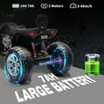 thumbnail image 4 of 24V 2 Seater Kids ATV, 4-Wheeler Electric ATV, Off-Road Dirt Quad Car with Powerful Motors, 14.4" Wheels, High Low Speed, Music, LED Lights, Best Gift for Boys and Girls, 4 of 7