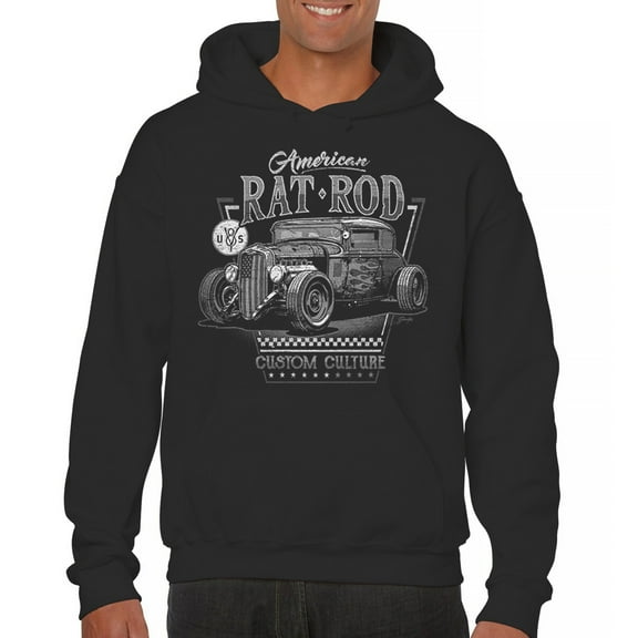 American Rat Rod Sweatshirt Hot Rod Custom Culture Route 66 1930s Classic Car Vintage Rusty Cars Garage Hoodie