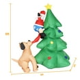 thumbnail image 4 of Gymax 6Ft Waterproof Santa Claus Inflatable Christmas Tree Indoor Outdoor Decor, 4 of 7