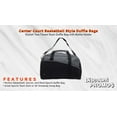 thumbnail image 2 of 6 Center Court Duffel Bags Set - Polyester, Zippered, Front Pocket, Adjustable Strap - Grey, 2 of 5