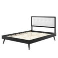 thumbnail image 3 of Platform Bed Frame, Full Size, Wood, Black White, Modern Contemporary Urban Design, Bedroom Master Guest Suite, 3 of 10