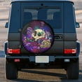 thumbnail image 3 of Kll Mushrooms And Skull Tire Cover,Universal Wheel Tire Cover For Trailer, Rv, Suv, Truck,Camper And Many Vehicle,(15 Inch), 3 of 7