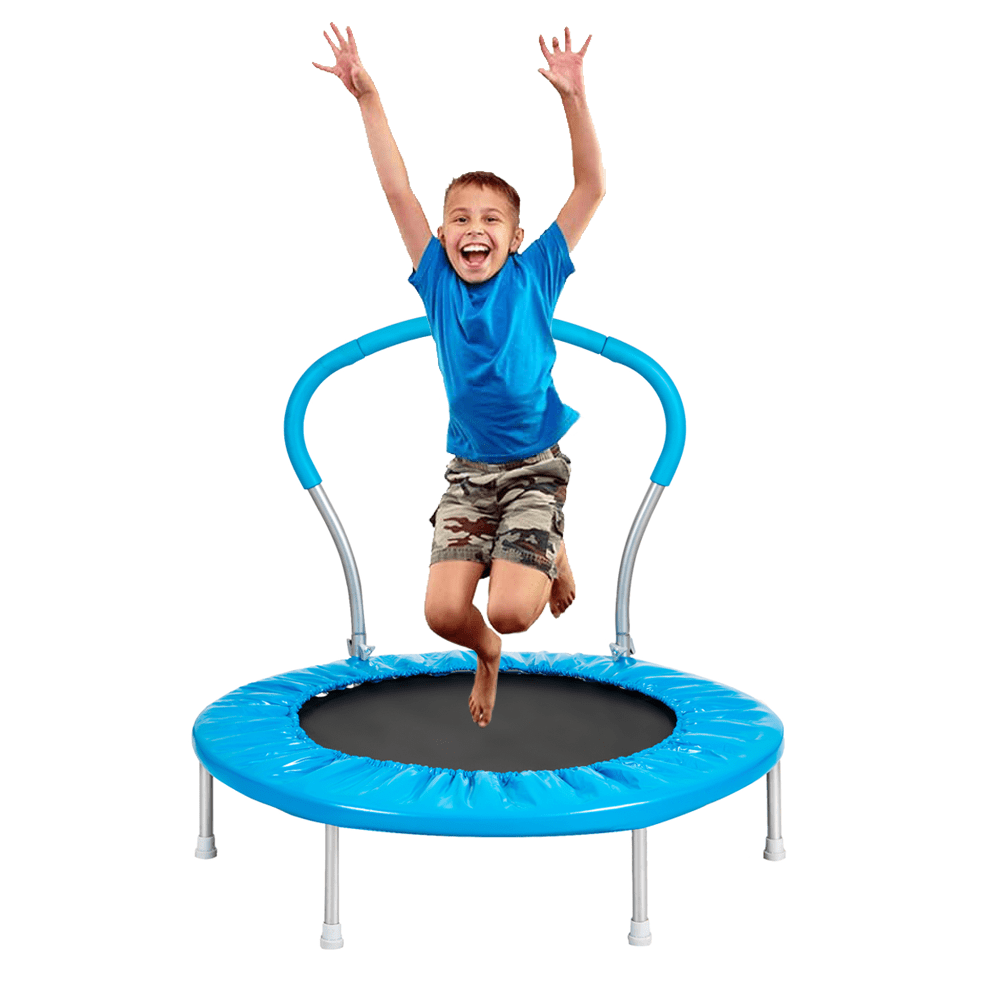 36Inch Mini Trampoline for Kids with Handle, Folding Trampoline Mini
