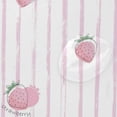 thumbnail image 4 of Coolnut Strawberry Stripes Pink Shower Curtain Bathroom Decor Watercolor Shower Curtain Sets Fabric Cloth Bathroom Curtains with Hooks 60x72 Inch, 4 of 6