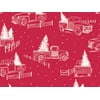 Pack of 1, Trucks and Tress Wrapping Paper 26" x 417', Half Ream Roll for Celebration, Party, Holiday, Birthday and Events, Made in USA