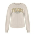 thumbnail image 3 of Women's Sweatshirts 2025 Texas Sweatshirt Long Sleeve Crewneck Fashion Graphic Pullover Tops Sweatshirt for Women, 3 of 5