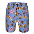 thumbnail image 3 of Logiee Fastfoods Print Mens Swim Trunks Quick Dry Board Shorts,Breathable Hawaii Beach Shorts Swimwear Bathing Suits-3X-Large, 3 of 6