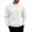 White, variant on HOOMEUMY Men's Solid Long Sleeved Round Neck Casual Sports T shirt Fashionable Comfortableable Daily Use for Outdoor Activities and Leisure Wear