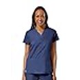 thumbnail image 3 of EON Women's COOLMAX V-Neck Solid Scrub Top, 3 of 4