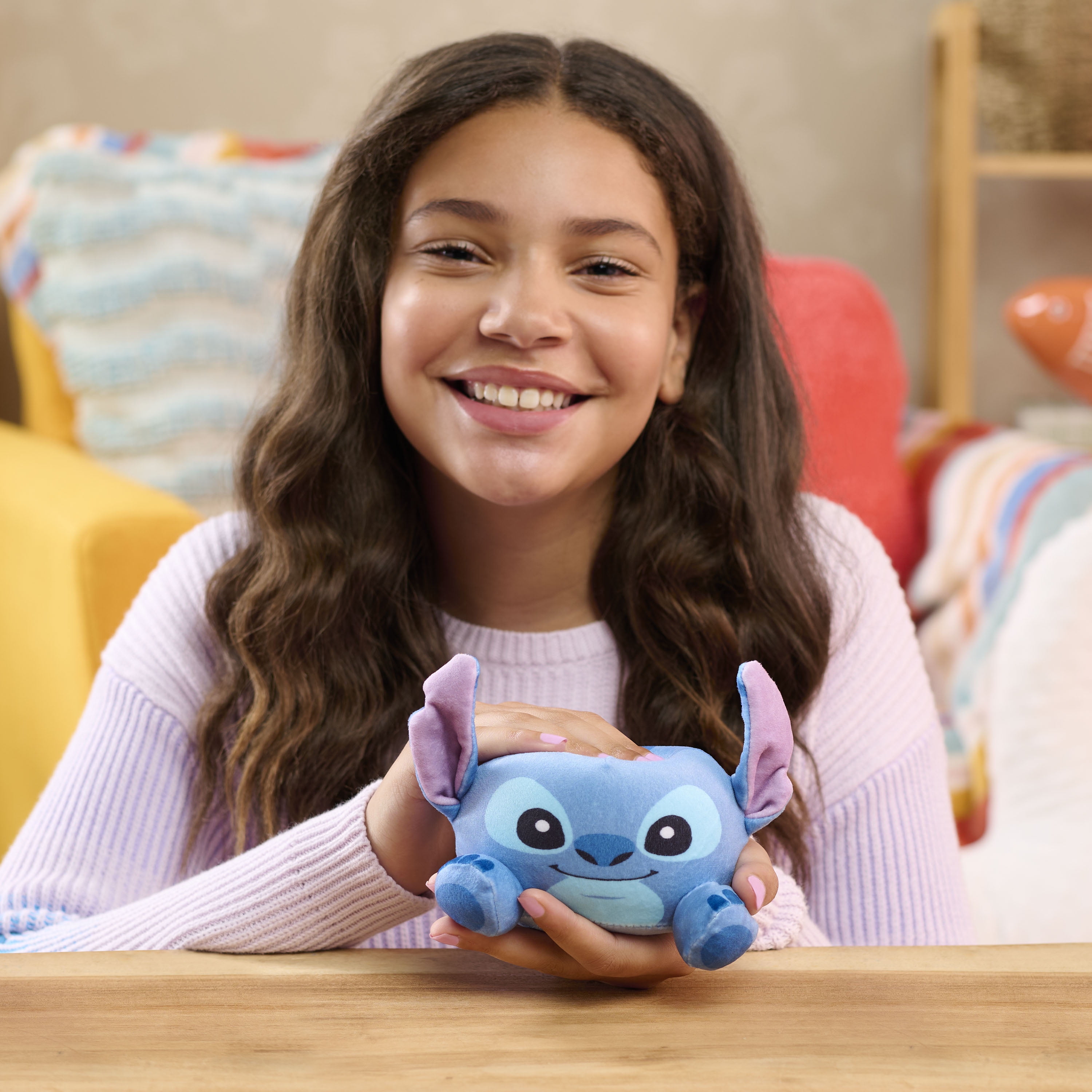 Disney Stitch Small 9 Ounce Weighted Plush Stuffed Animal, Kids Ages 3 and up