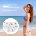 thumbnail image 4 of Minnieouse Worallymy, ropa interior elástica para mujer, calzoncillos de algodón para niña, bragas transpirables que absorben la humedad, ropa Ropa interior blanco METRO, 4 of 6