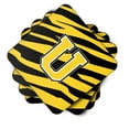 thumbnail image 2 of Letter U Initial Tiger Stripe - Black Gold  Foam Coaster Set of 4, 2 of 3
