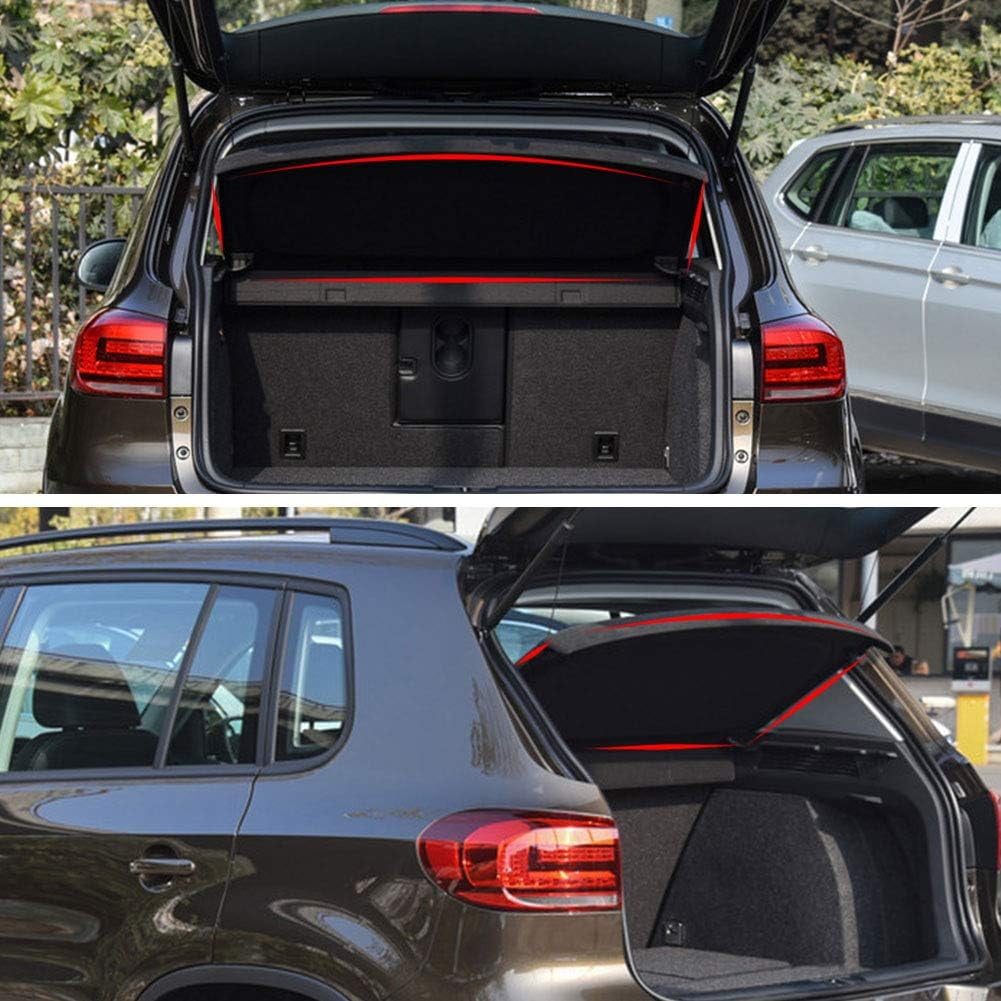 Fit 2009-2017 Volkswagen Tiguan Non-retractable Cargo Cover for 2009 2010 2011 2012 2013 2014 2015 2016 2017 Tiguan SUV Rear Trunk Luggage Privacy Shade Accessory, Black