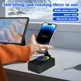 thumbnail image 5 of Nominateh 2025 Upgraded 3-In-1 Cell Phone Stand With Induction Speaker/Power, 360°Adjustable Phone Holder & Wireless Bluetooth Speaker For Music, , Video Calls, Charging &, 5 of 6