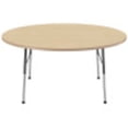 thumbnail image 3 of ECR4Kids 60in Round Everyday T-Mold Adjustable Activity Table Maple/Maple/Black - Standard Ball, 3 of 4
