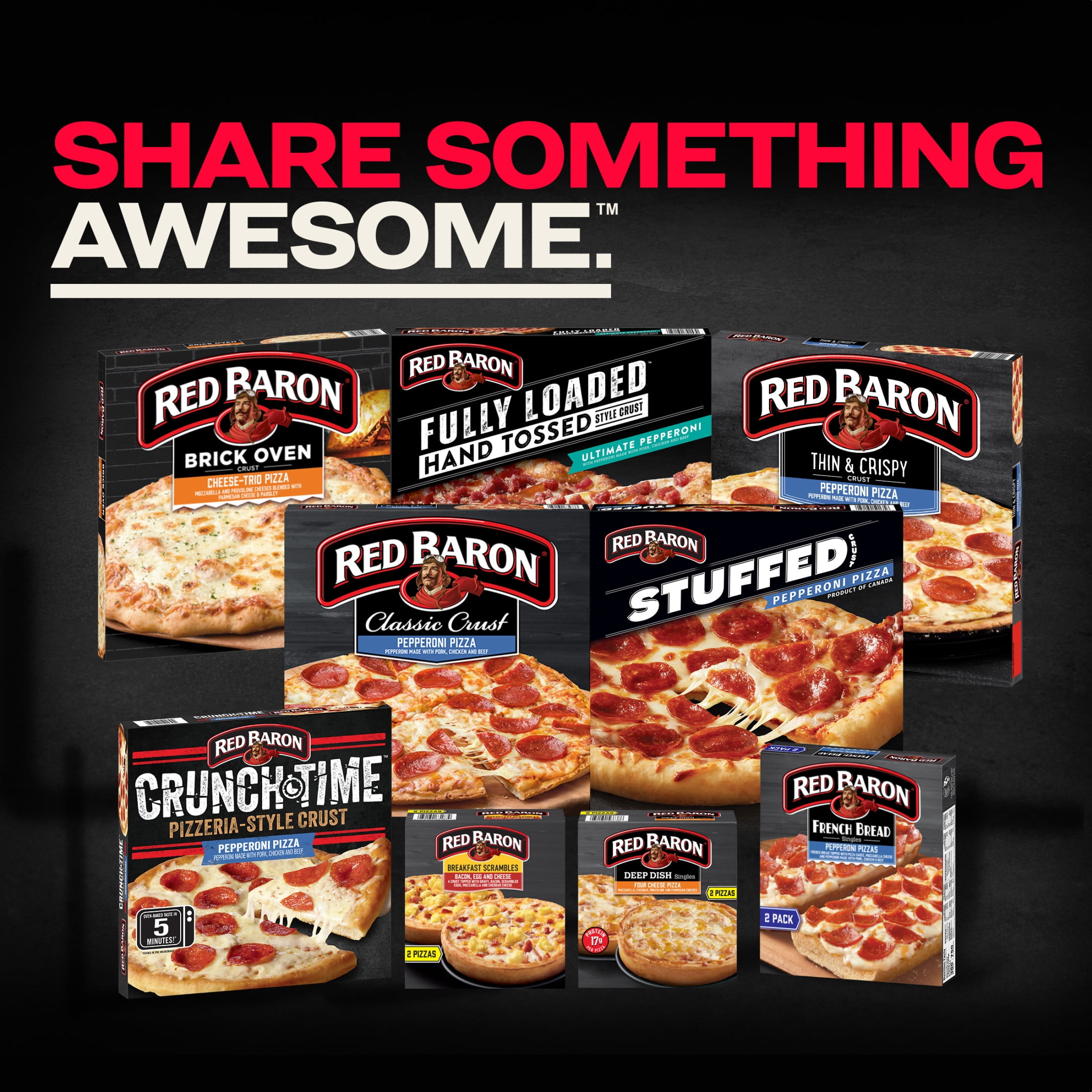 Red Baron Supreme Classic Crust Frozen Pizza, 23.46 oz