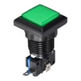 thumbnail image 5 of Juego Botón de Presión 34x34 Cuadrado 12V Interruptor de Botón Iluminado LED con Microinterruptor para Juegos de Video de Arcade Verde 1 pieza, 5 of 5