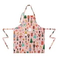 thumbnail image 2 of Pink Christmas Nutcracker Apron-Garden Aprons for Women with Pockets-Cotton Linen Waterproof Kitchen Cooking Gardening Aprons Adjustable for Kitchen,Cooking,BBQ and Salon 32"x27", 2 of 7