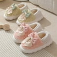 thumbnail image 4 of Women's Lovely Bowknot Comfortable Cotton Slippers for Indoor Home House Walking, 4 of 12