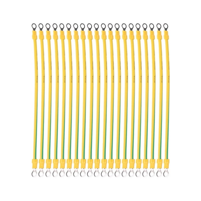 Secure Your Solar PV System with 20PCS BVR Solar Grounding Wires 10/12/14 AWG Flexible Copper Ground Cable with Terminals