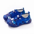 thumbnail image 3 of WEIGFI Child Toddler Boys Girls Water Shoes Barefoot Wide Toe Quick-Dry Beach Shoes Bright Color Cartoon Print Lightweight Outdoor Hiking Sneakers Camping Daily Funny Footwear,Blue,5.5-6 Years, 3 of 3