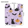 thumbnail image 5 of Yayeee Bath Rug for Bathroom Floor Non Slip Rectangle Fluffy Soft Absorbent Mat, 16"x24", Light Purple Halloween Black Cat, 5 of 7