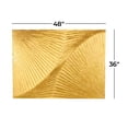 thumbnail image 4 of DecMode Gold Wood Carved Radial Geometric Wall Decor, 4 of 11