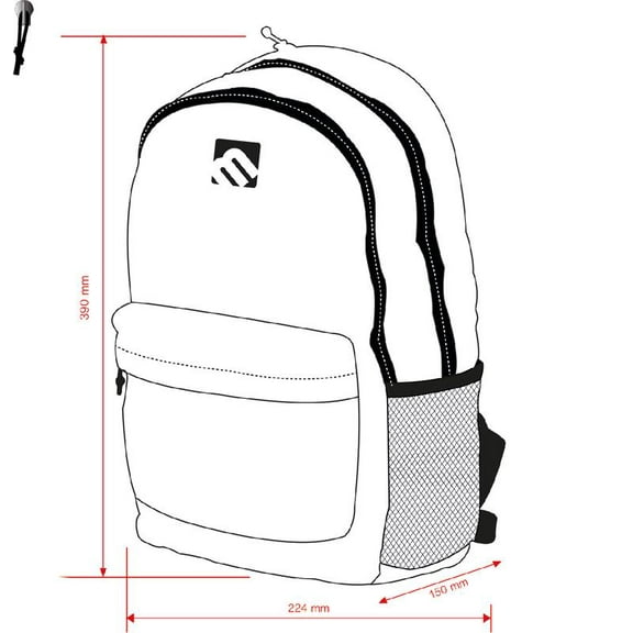 Mintra Office-Large school bags 20 L 3 pocket Yellow