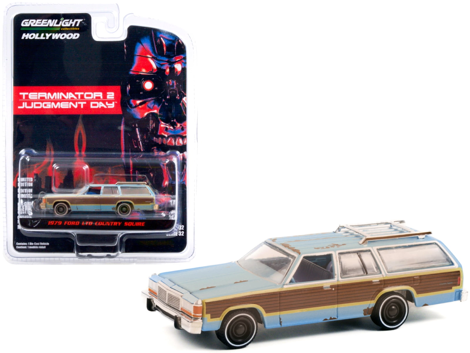1/18 Greenlight Terminator 2 Judgment Day Movie 1979 Ford Ltd Country Squire for sale online 