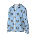 thumbnail image 2 of Rocae Corgi Dog Print Breathable Sun Protection Hoodie Quick-Dry Lightweight Long Sleeve Hoodie Unisex Running Sports Shirt X-Large, 2 of 9