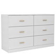 thumbnail image 7 of 6-Drawer Dresser for Bedroom,Modern Ample Storage Wide Chest of Drawers for Living Room,Hallway,White, 7 of 7