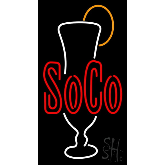 Soco LED Neon Sign 20 x 37 - inches, Black Square Cut Acrylic Backing, with Dimmer - Bright and Premium built indoor LED Neon Sign for Defence Force.