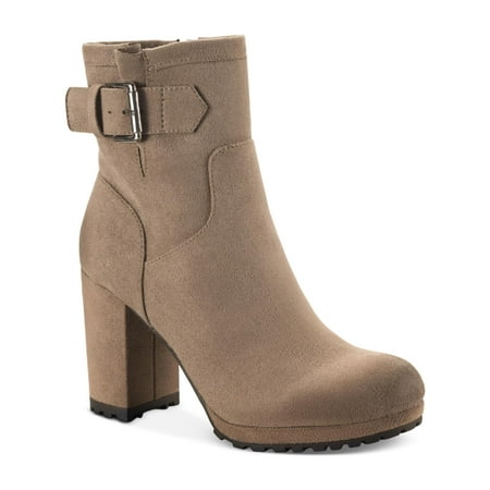 

Sun + Stone Womens Veraa Microsuede Buckle Ankle Boots
